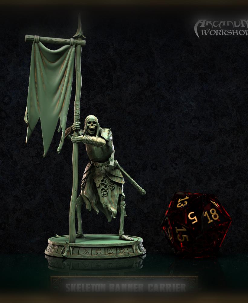 Skeleton Banner Carrier (32mm) 3d model