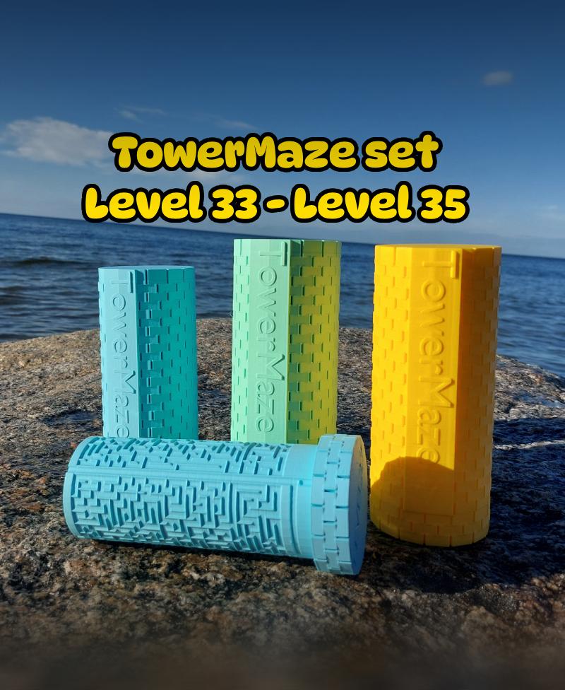 Set of TowerMaze levels (level 33 - level 35) 3d model