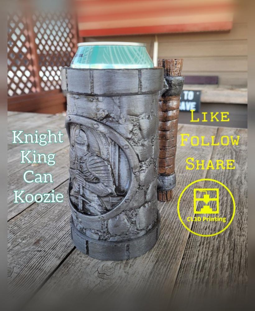 Knight King's Throne Can Koozie - Tall Boy & 12 ounce 3d model