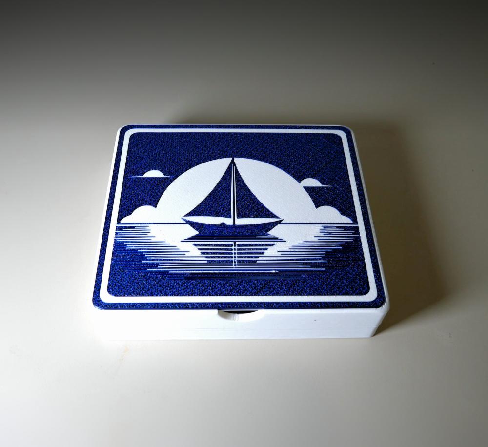 Gift Box for String Sailboat - 70 percent 3d model