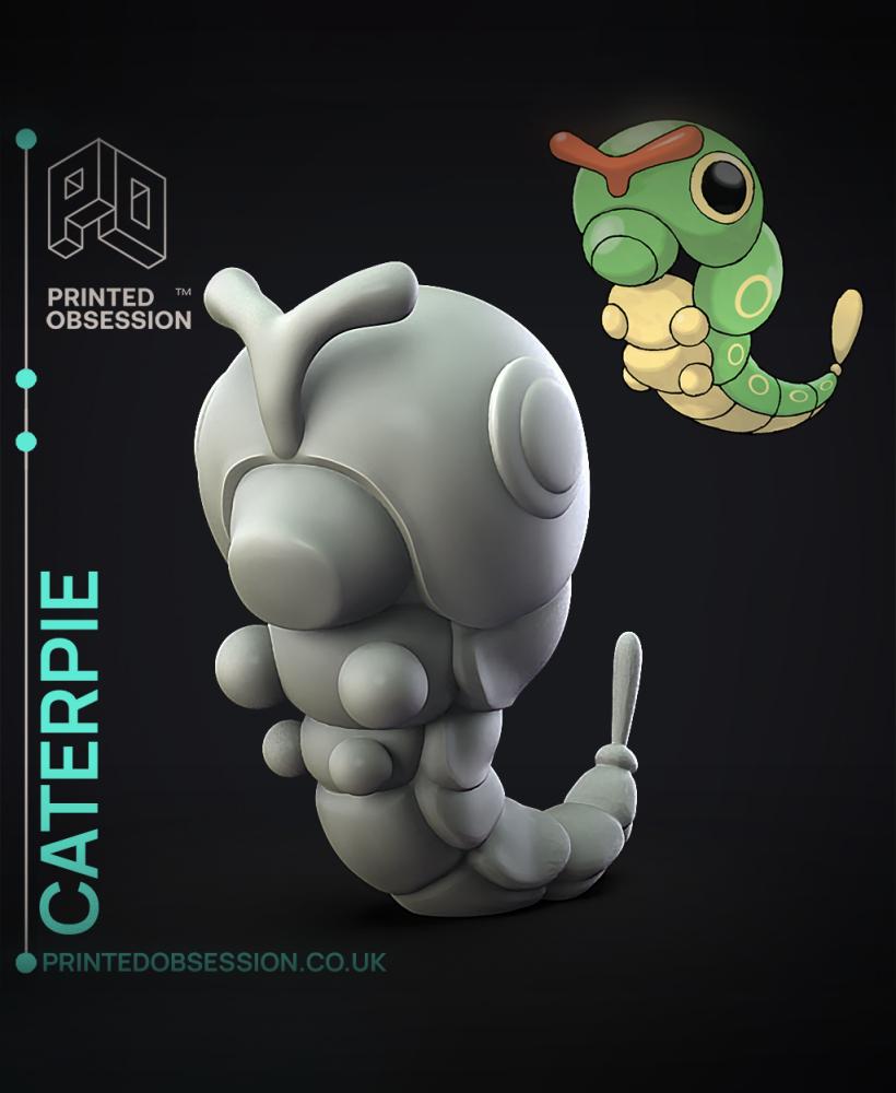 Caterpie - Pokemon - Fan Art 3d model