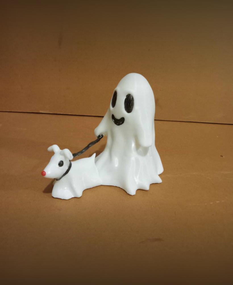 ghost walking dog v2 3d model