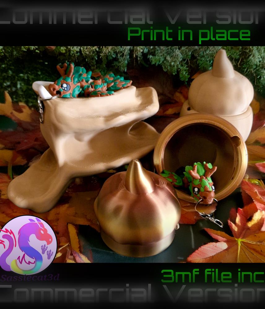 Fall display Log and Acorn stash *Commercial Version* 3d model