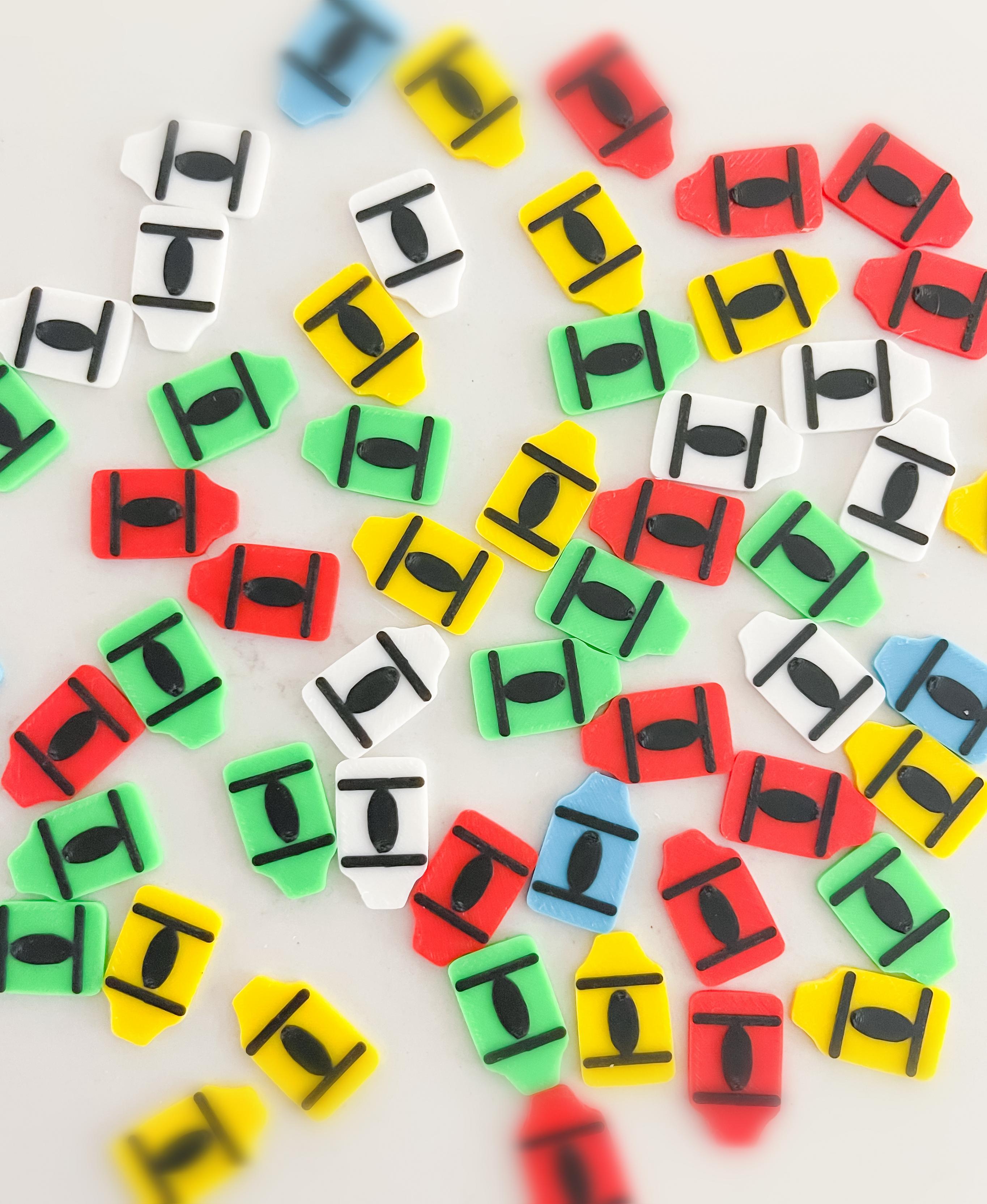 3D Printed Crayon Earrings STL File | Perfect for Teachers and Art Enthusiasts 3d model