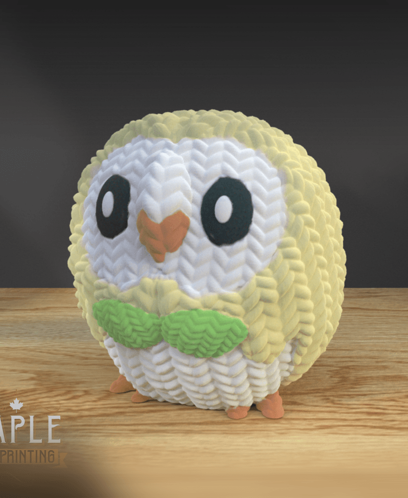 Knit Rowlet - Support Free - Pokemon 3d model