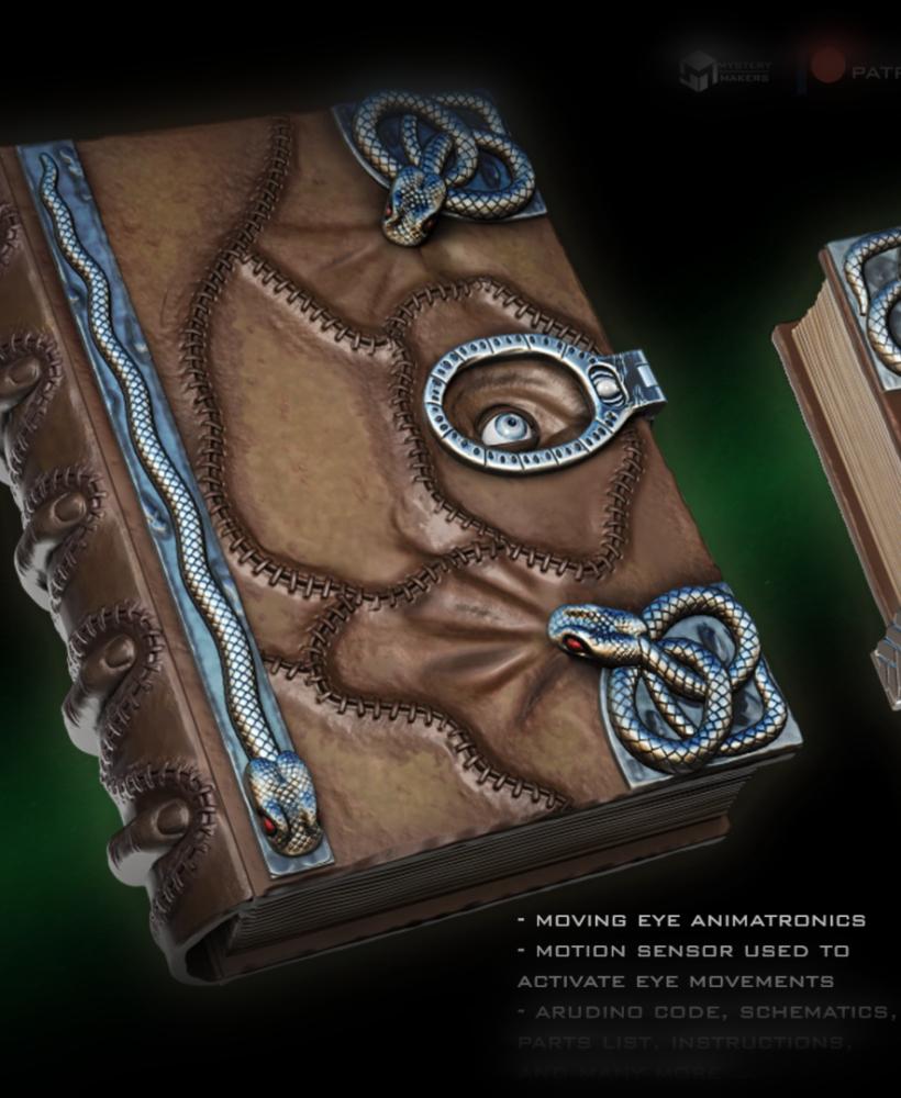 Hocus Pocus spellbook with moveable eye 3d model