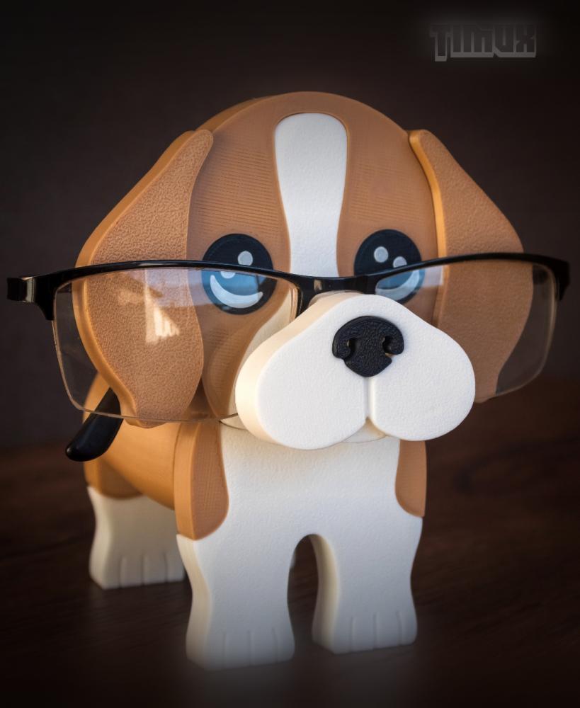 BEAGLE GLASSES HOLDER 3d model