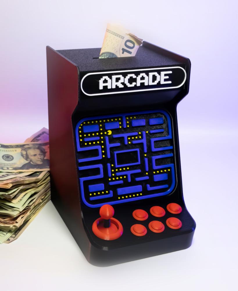 Retro Arcade Money Bank  3d model