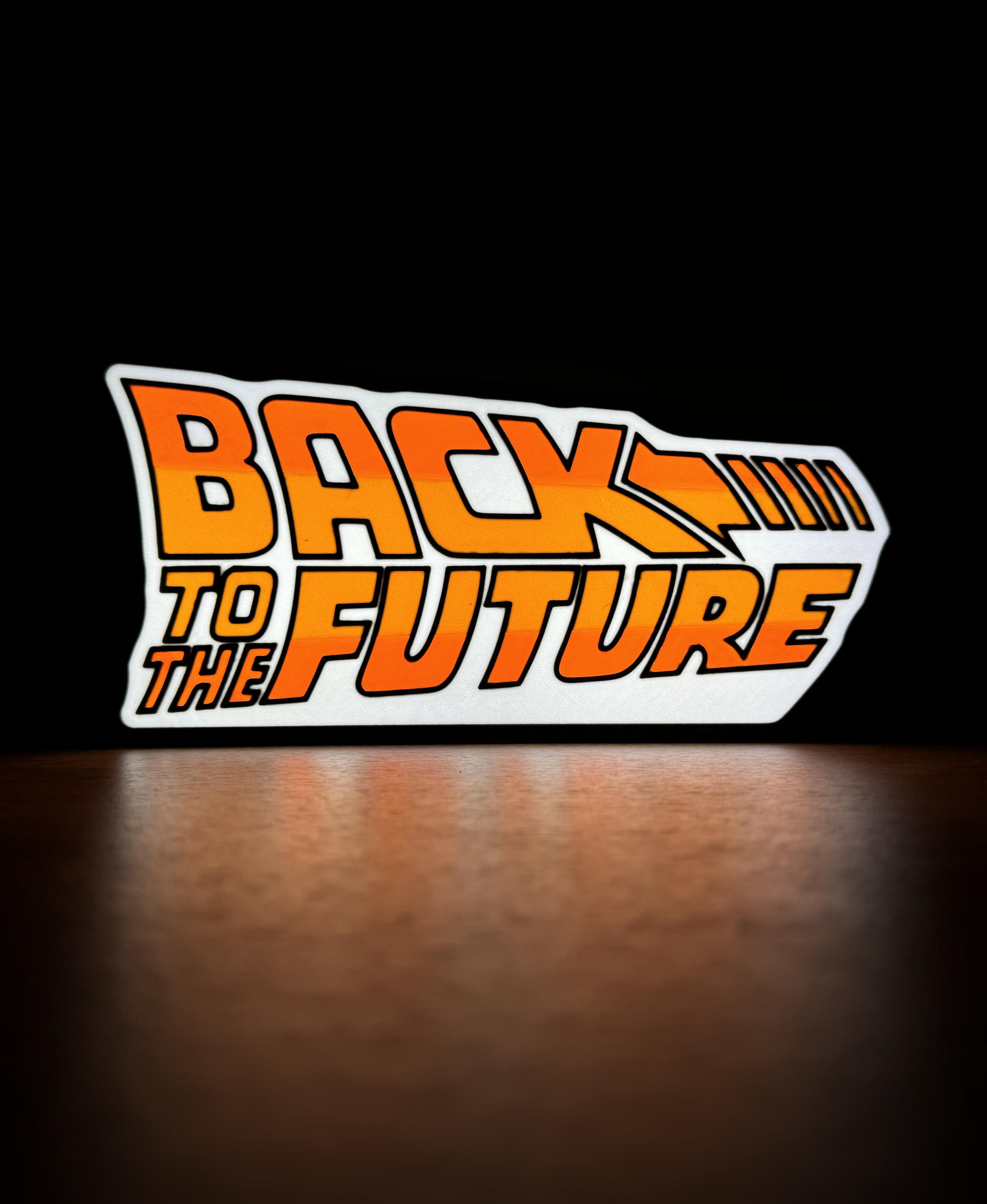 Back Future Light Box 3d model