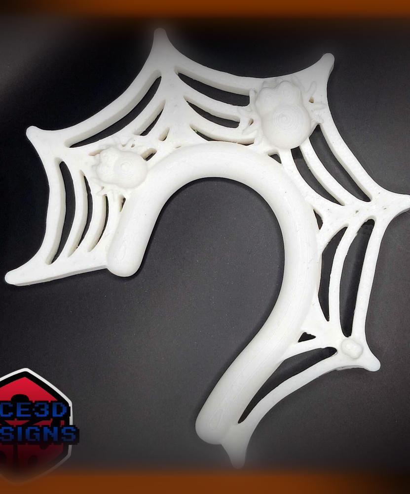 Spiderweb Halloween Ear Cuff 3d model