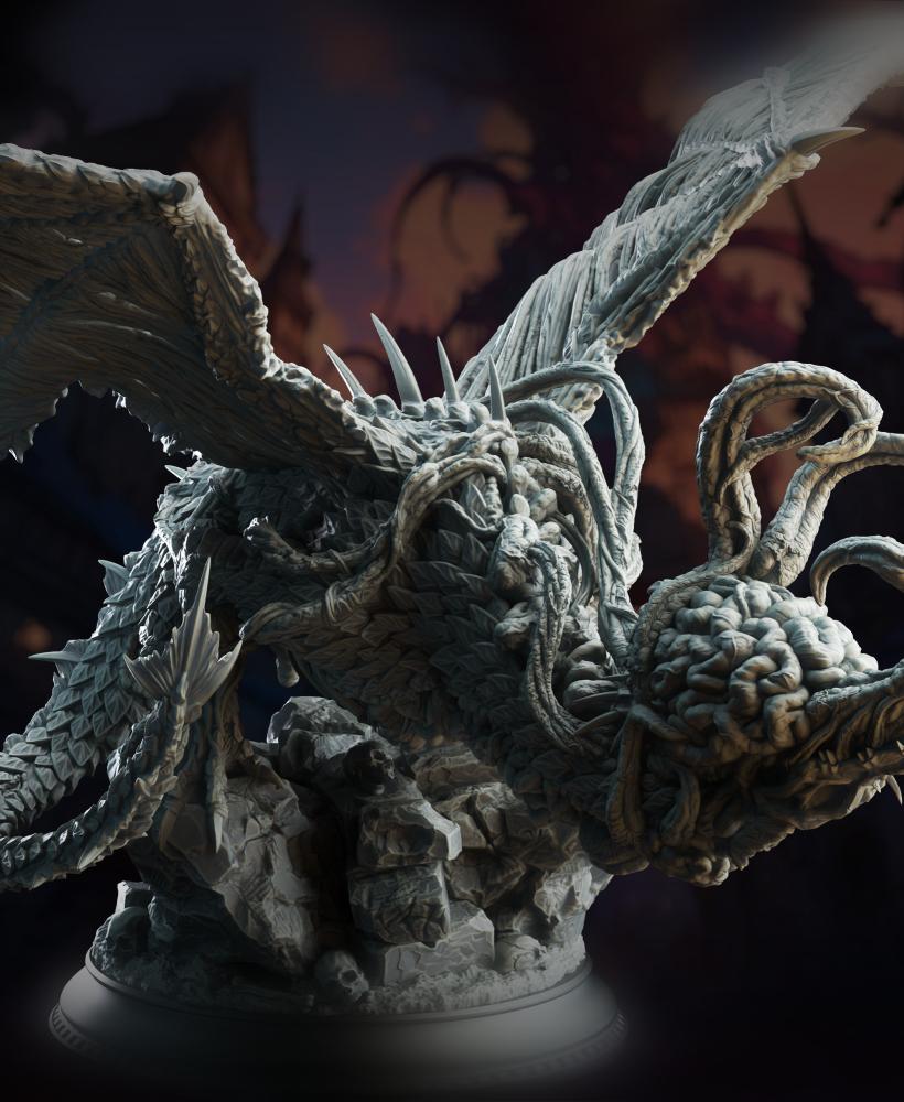 Eldritch Flayed Dragon - Midorius the Remade 3d model