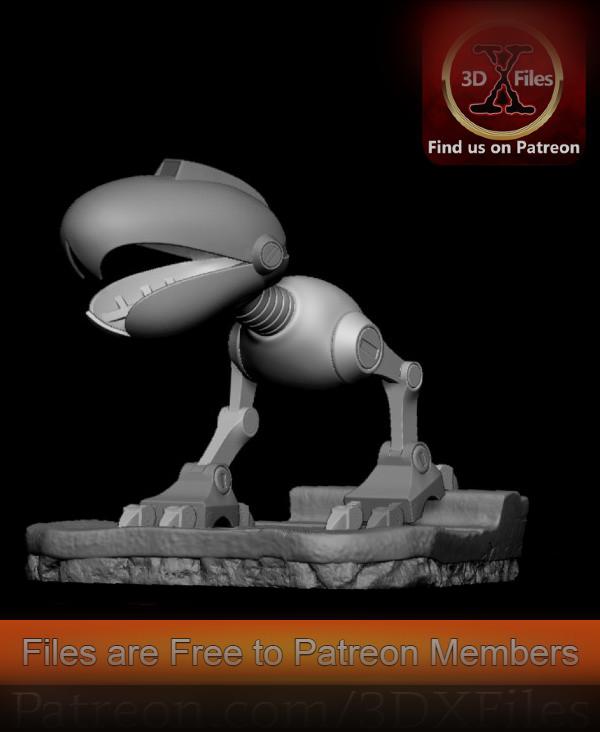 TMNT Mouser Statue - Teenage Mutant Ninja Turtles -3D Print File 3d model