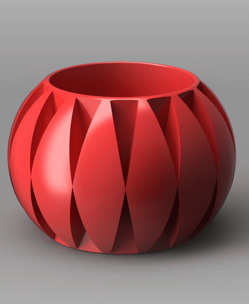 Faceted Diamond Planter 3d model