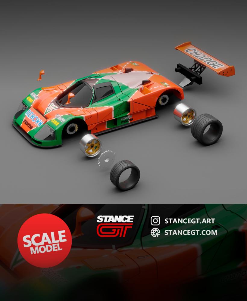 Mazda 787B | SCALED | Scale model kit car 3d model