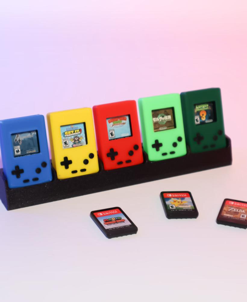 Mini Gameboy Case for Switch Game Cartridge – Display Bar (5) 3d model