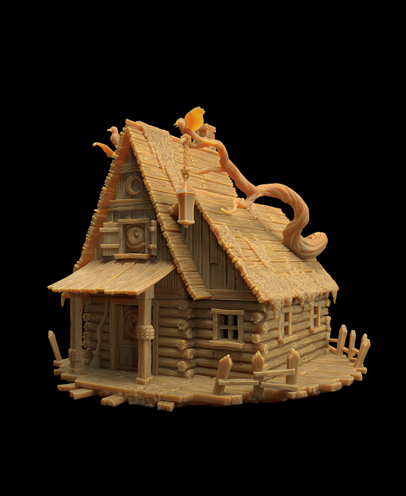 Witch's Hut (Lodge without Hand) 3d model