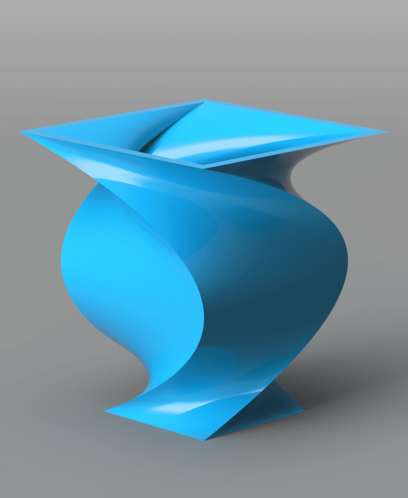 Twisted Abstract Vase 3d model