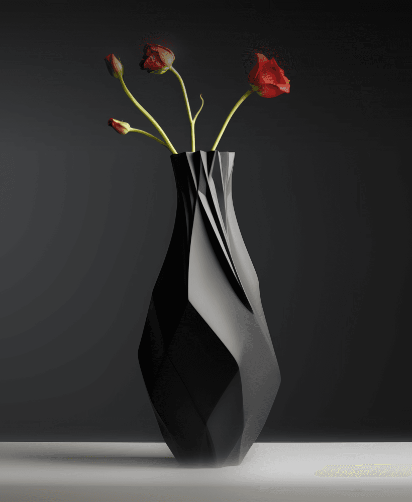 Stromboli Vase – Bold Angular Elegance 3d model