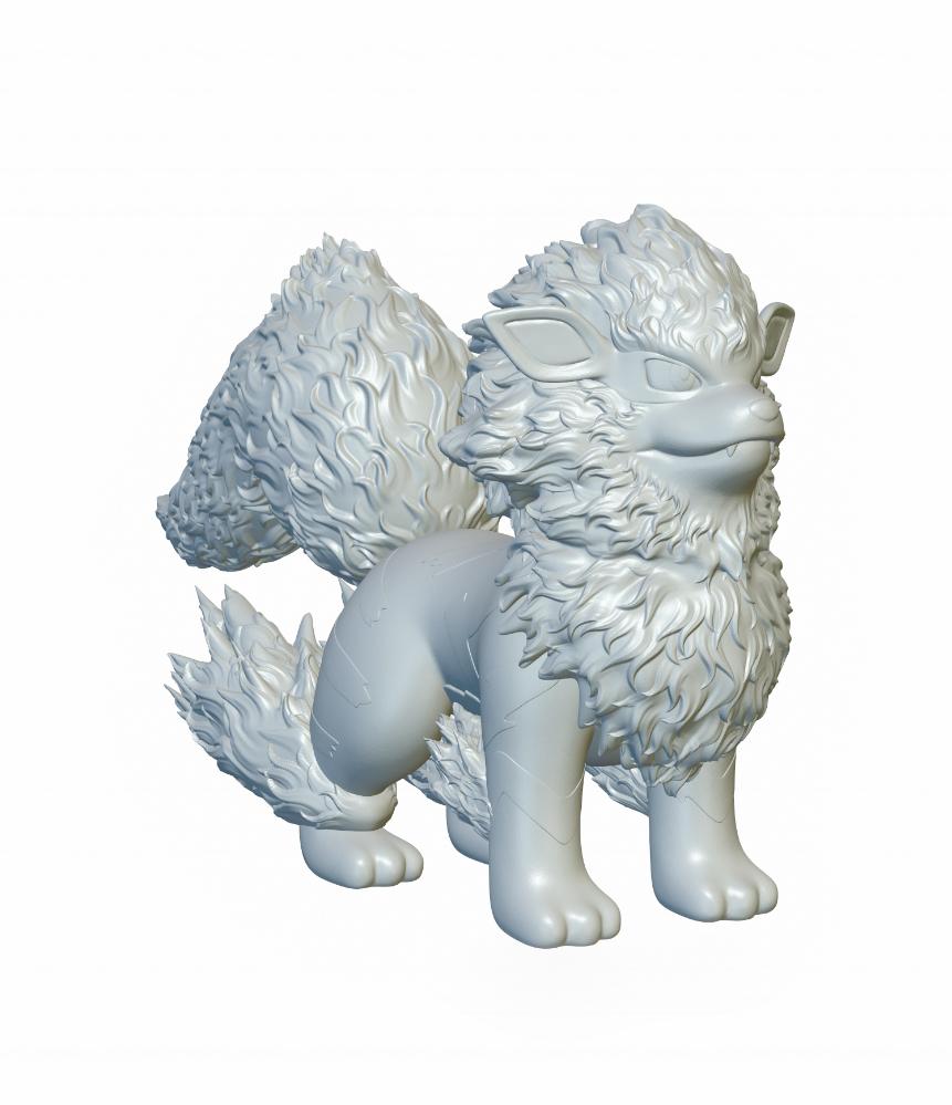 Pokemon Arcanine #59 - Optimized for 3D Printing 3d model