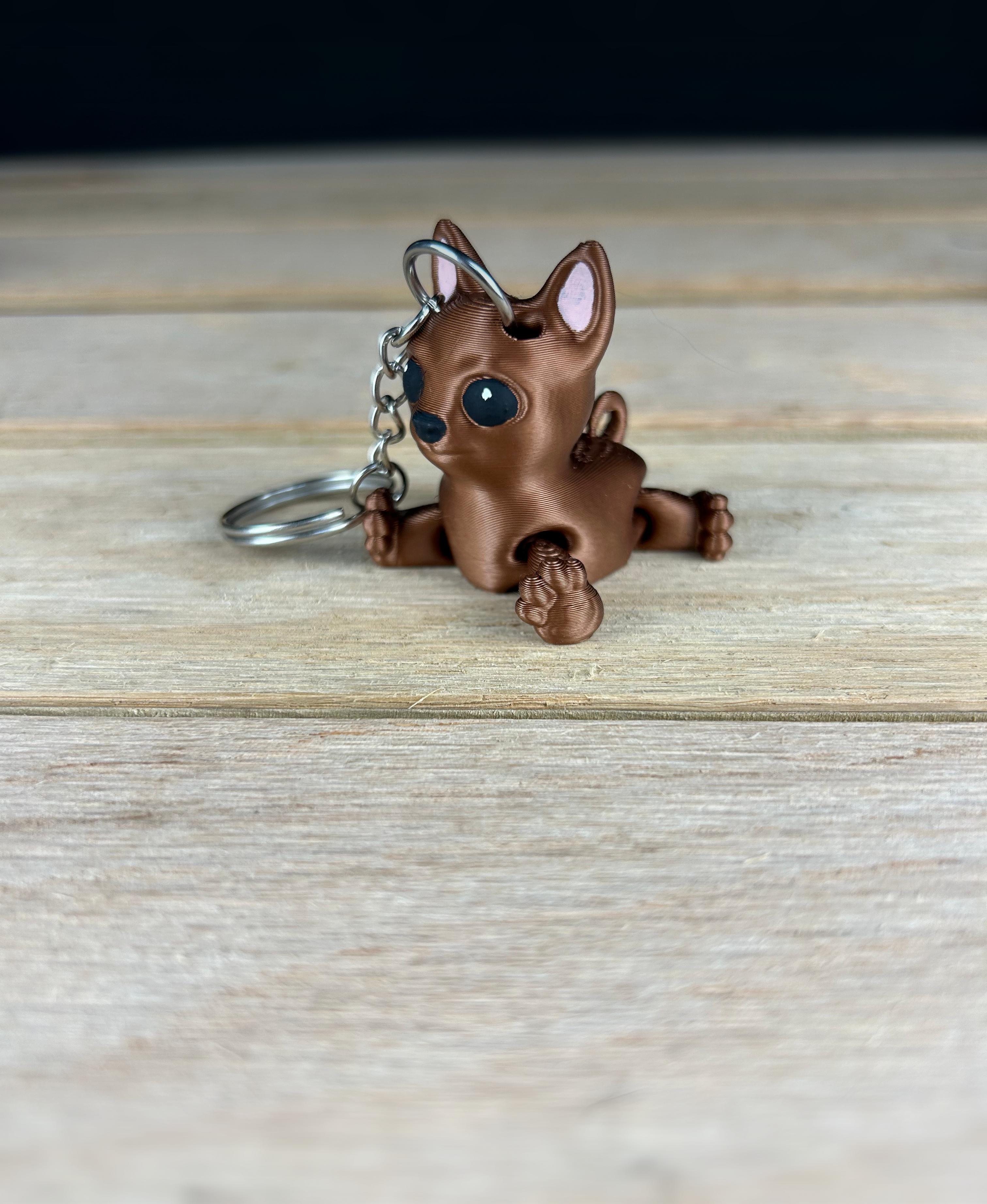 Chihuahua Keychain Fidget 3d model