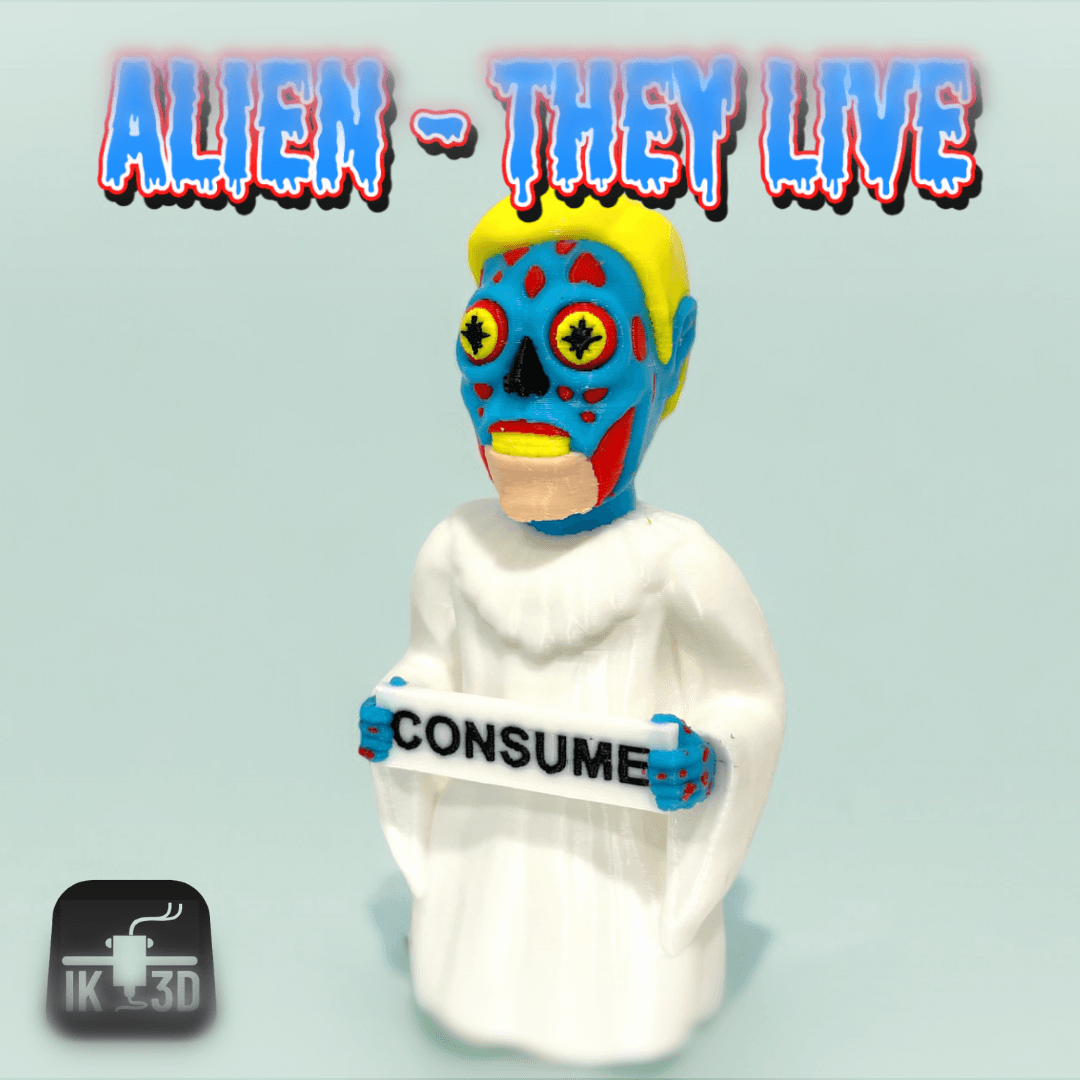 Alien From They Live Consume Sign Angel / Horror Mini / 3MF Included 3d model