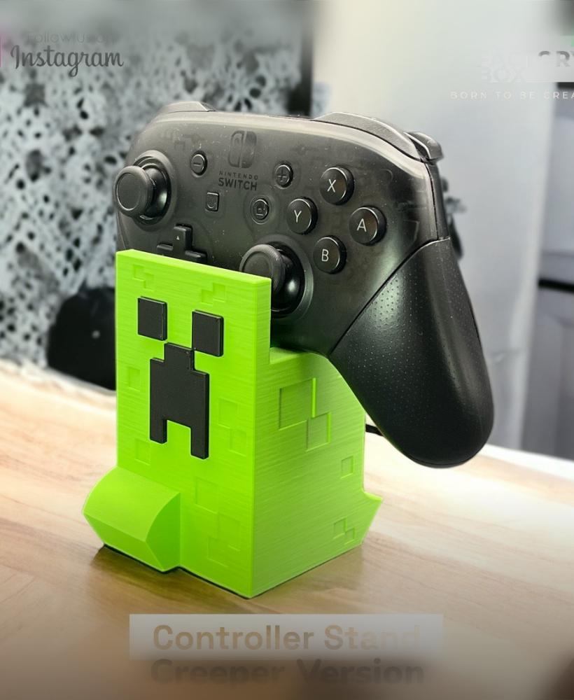 Universal Controller Stand - Inspired by the game "Minecraft" 3d model