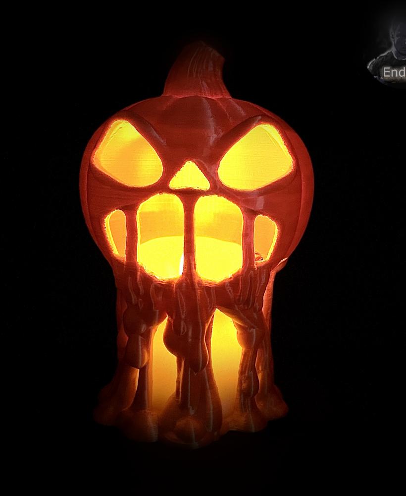 Flying Jack O'Lantern - Pumpkin - Tealight - Halloween 3d model