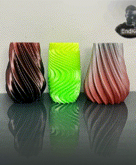 Unique spiral Vase Set - 3 Designs 3d model