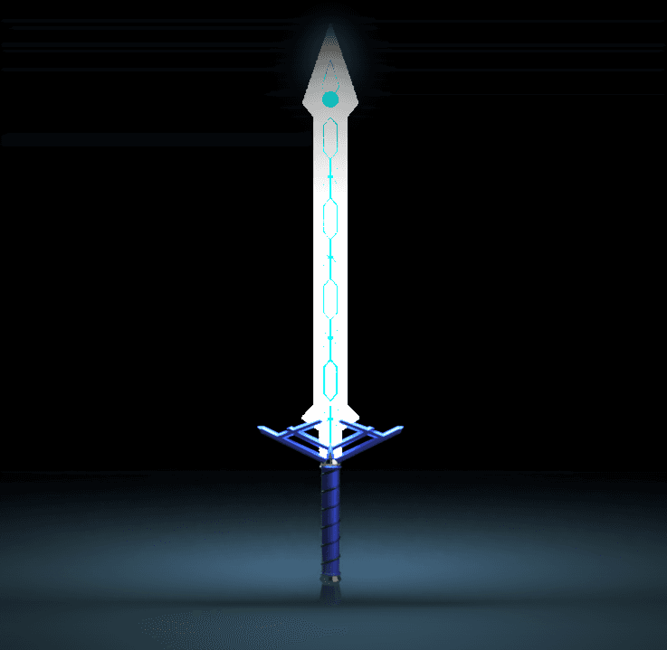 Frostblade With LEDs 3d model