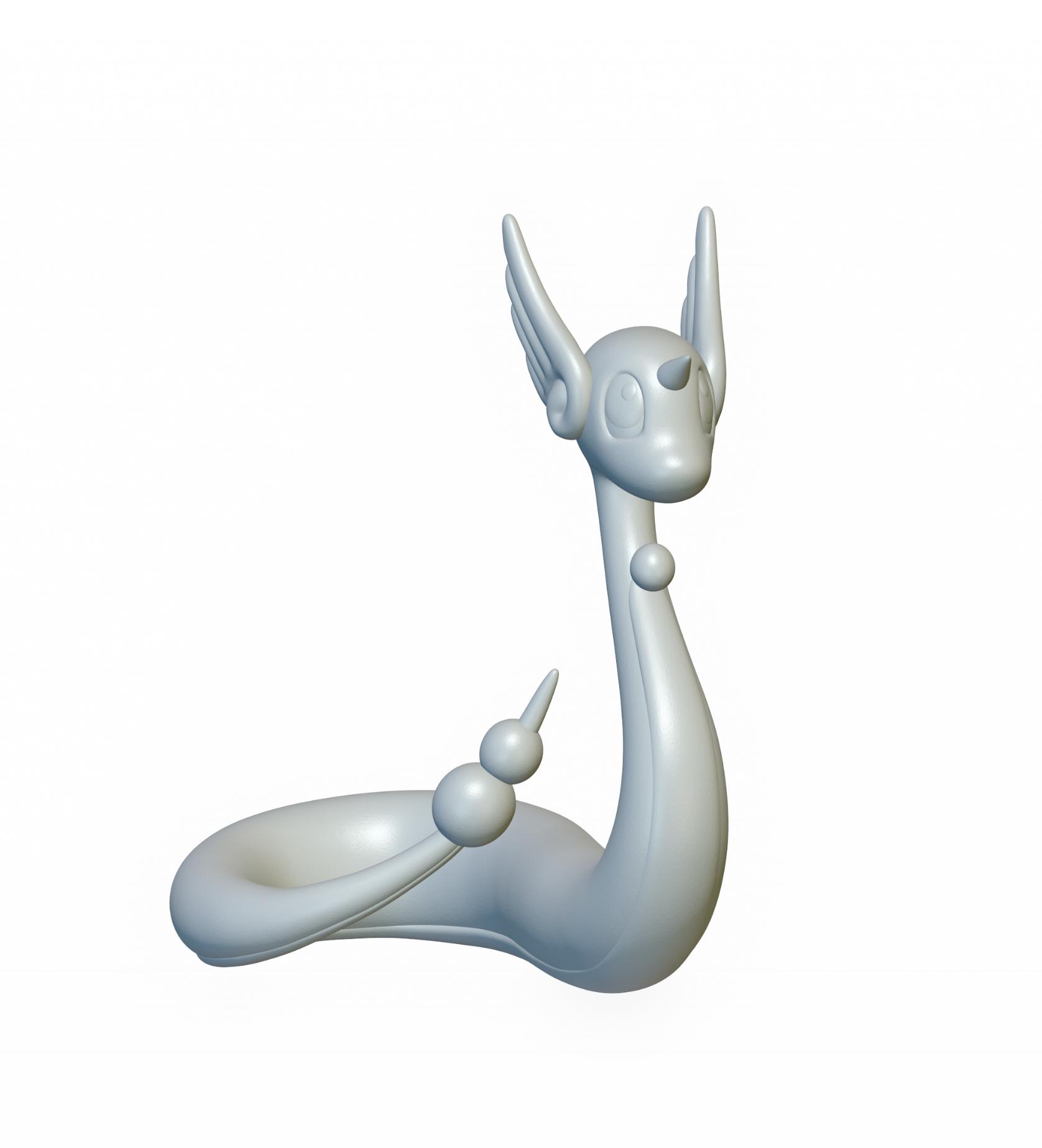 Pokemon Dragonair #148 - Optimized for 3D Printing 3d model