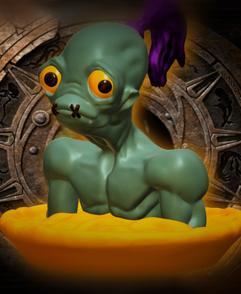 Abes Oddesy Oddworld Mudokon New n Tasty Game Figurine 3d model