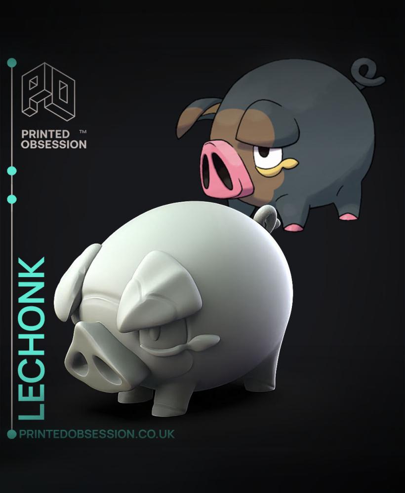 Lechonk - Pokemon - Fan Art 3d model