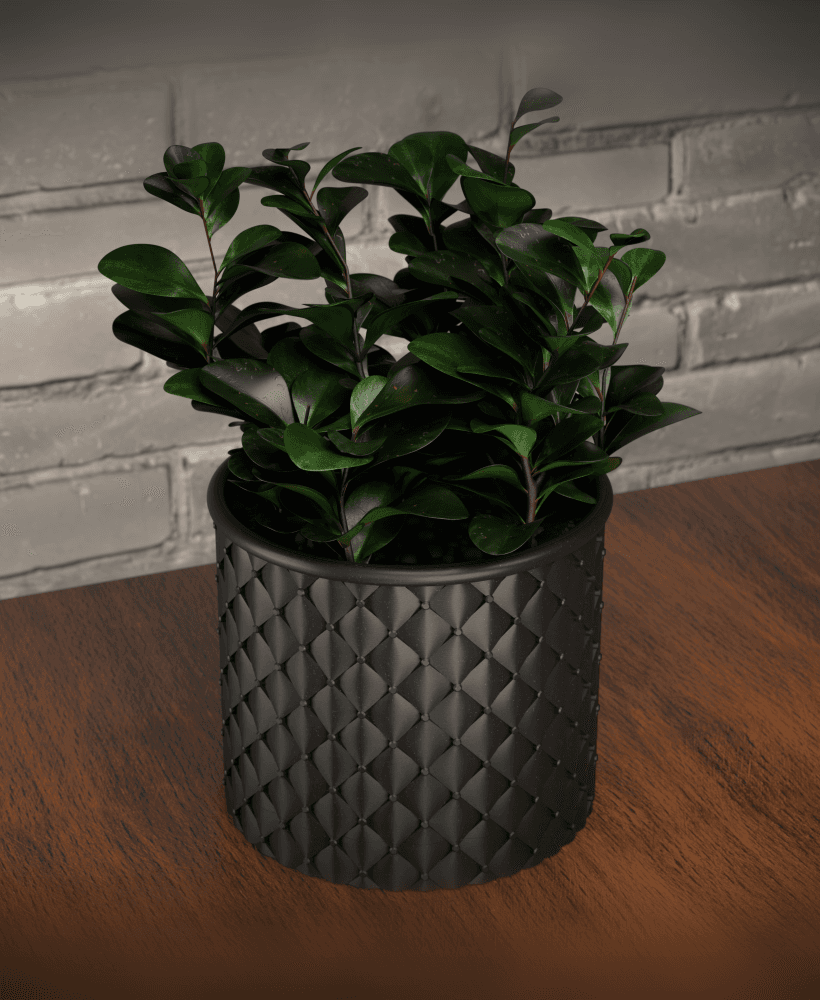 QUILTED TWIST-OFF PLANTER 3d model