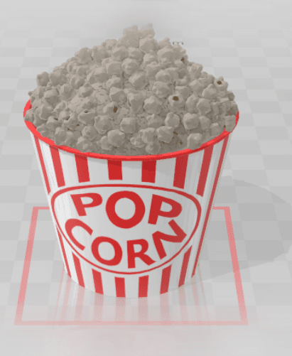 Popcorn 3d model