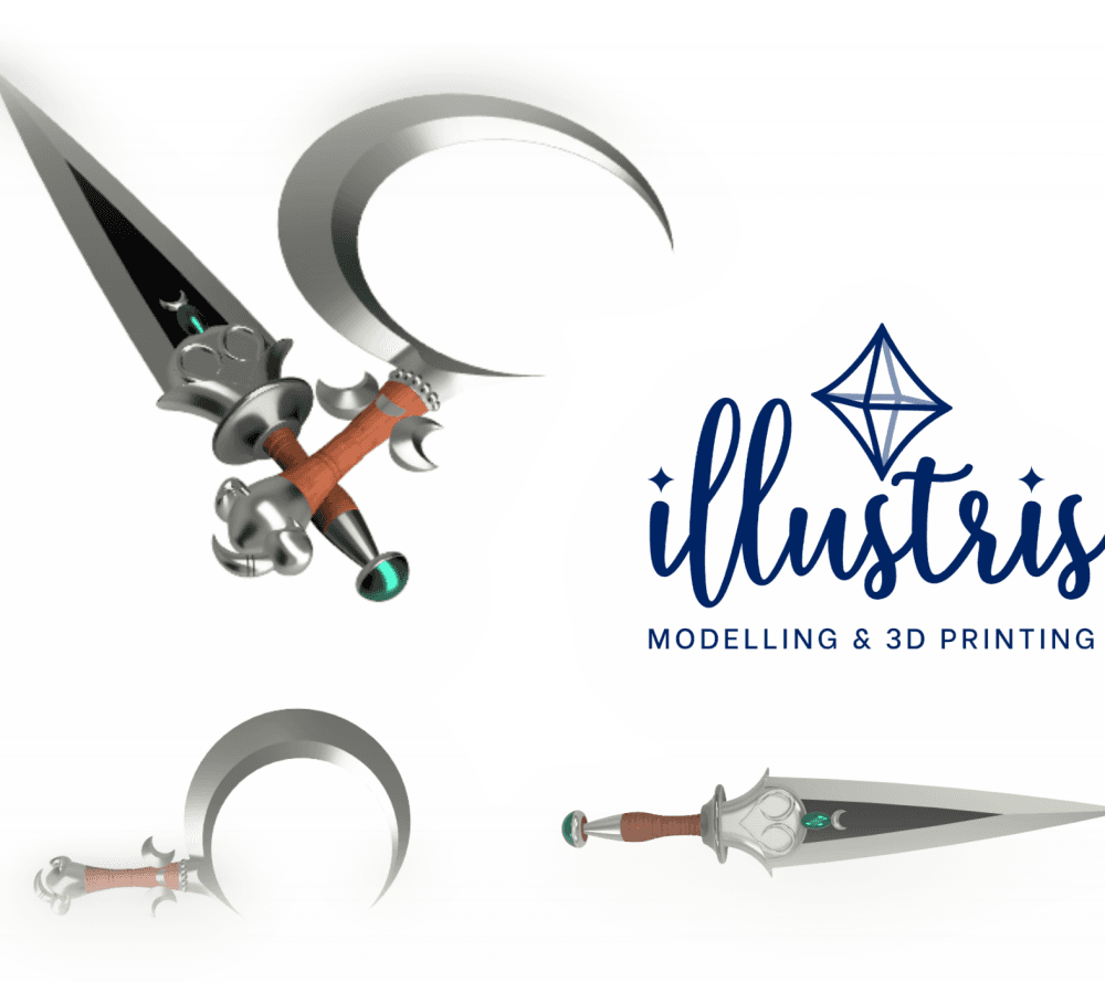 MELINOE Dagger & Sickle (Lim & Oros) STL FILES [Hades 2] 3d model