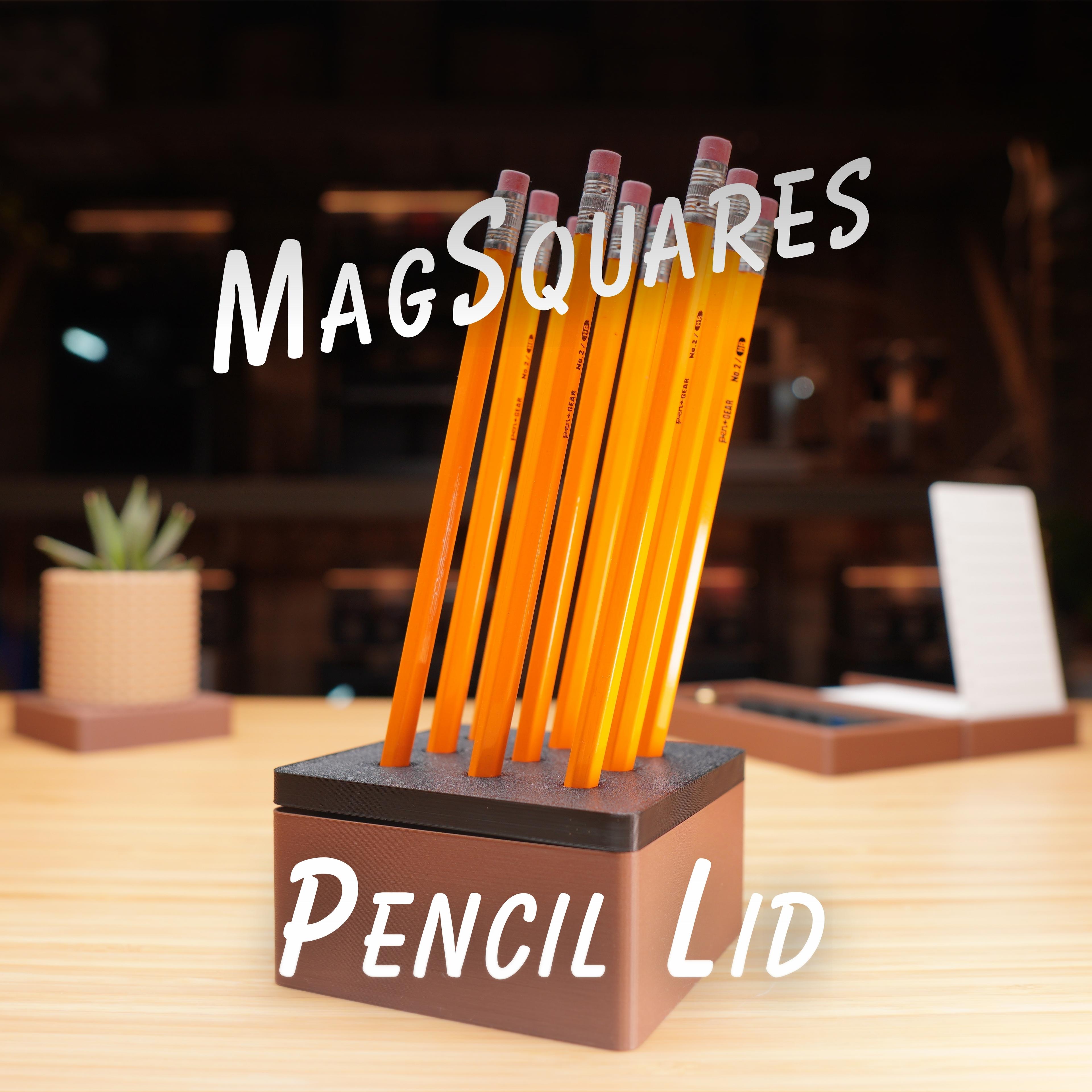 1x1 Pencil Lid - MagSquares 3d model