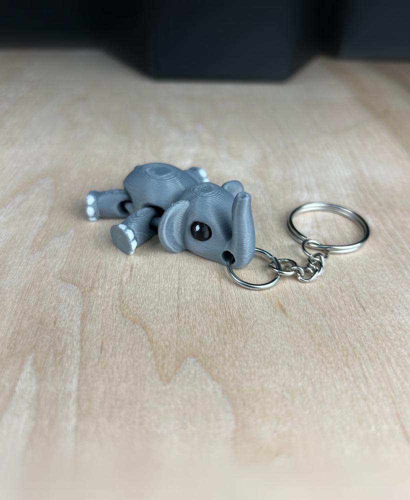 Elephant V2 Keychain 3d model