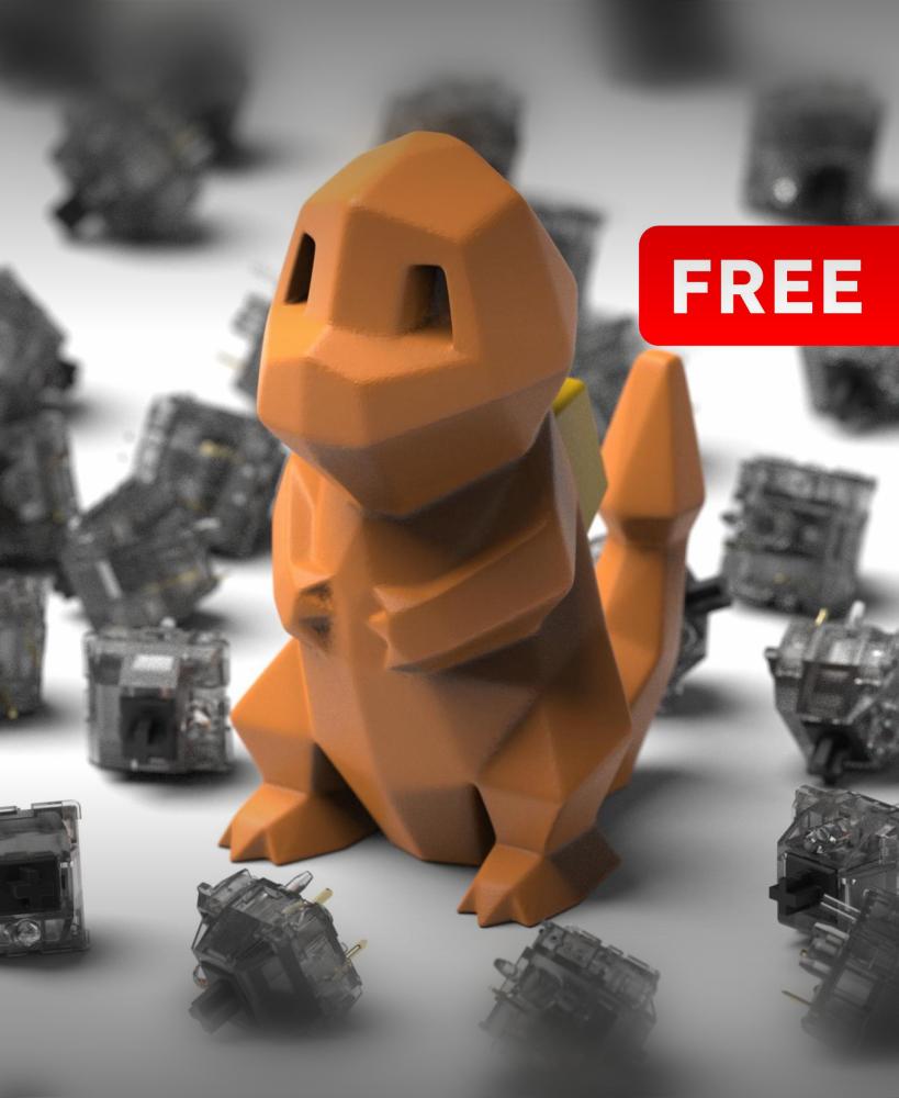 Charmander - Keyboard clicker 3d model