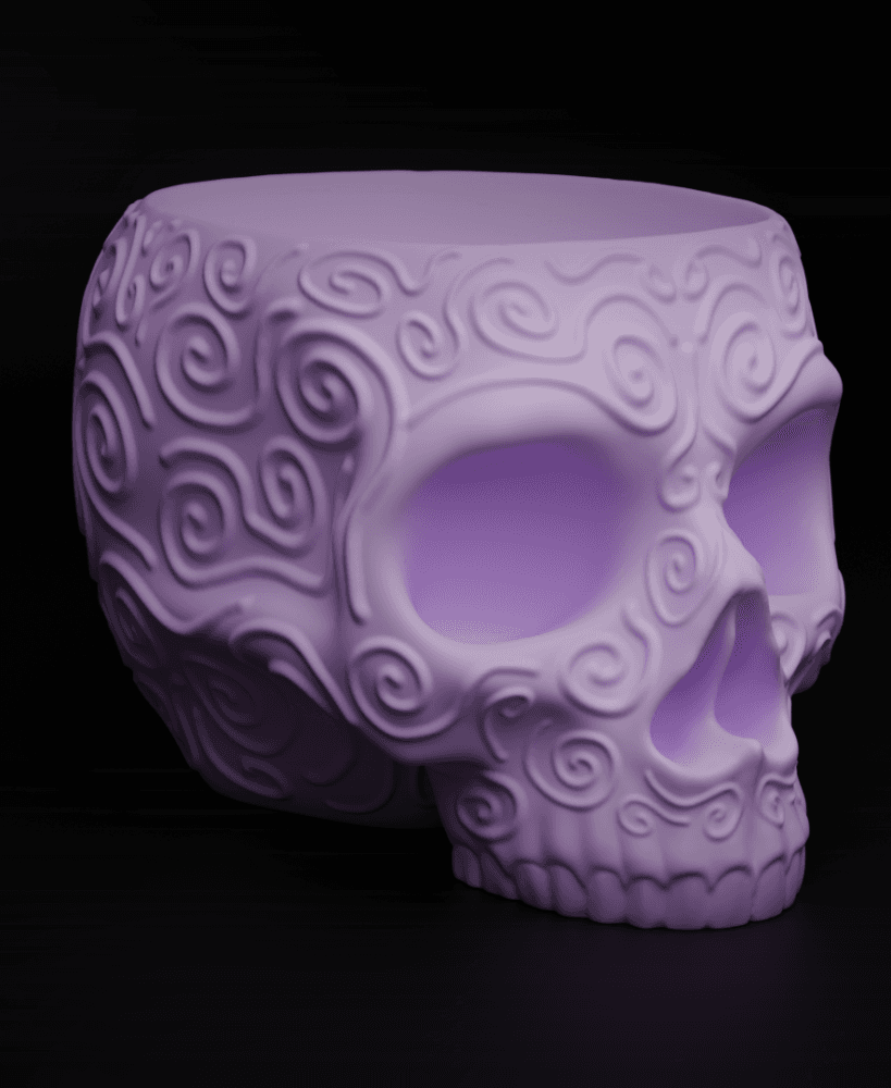 Sugar Skull Bowl 3d model