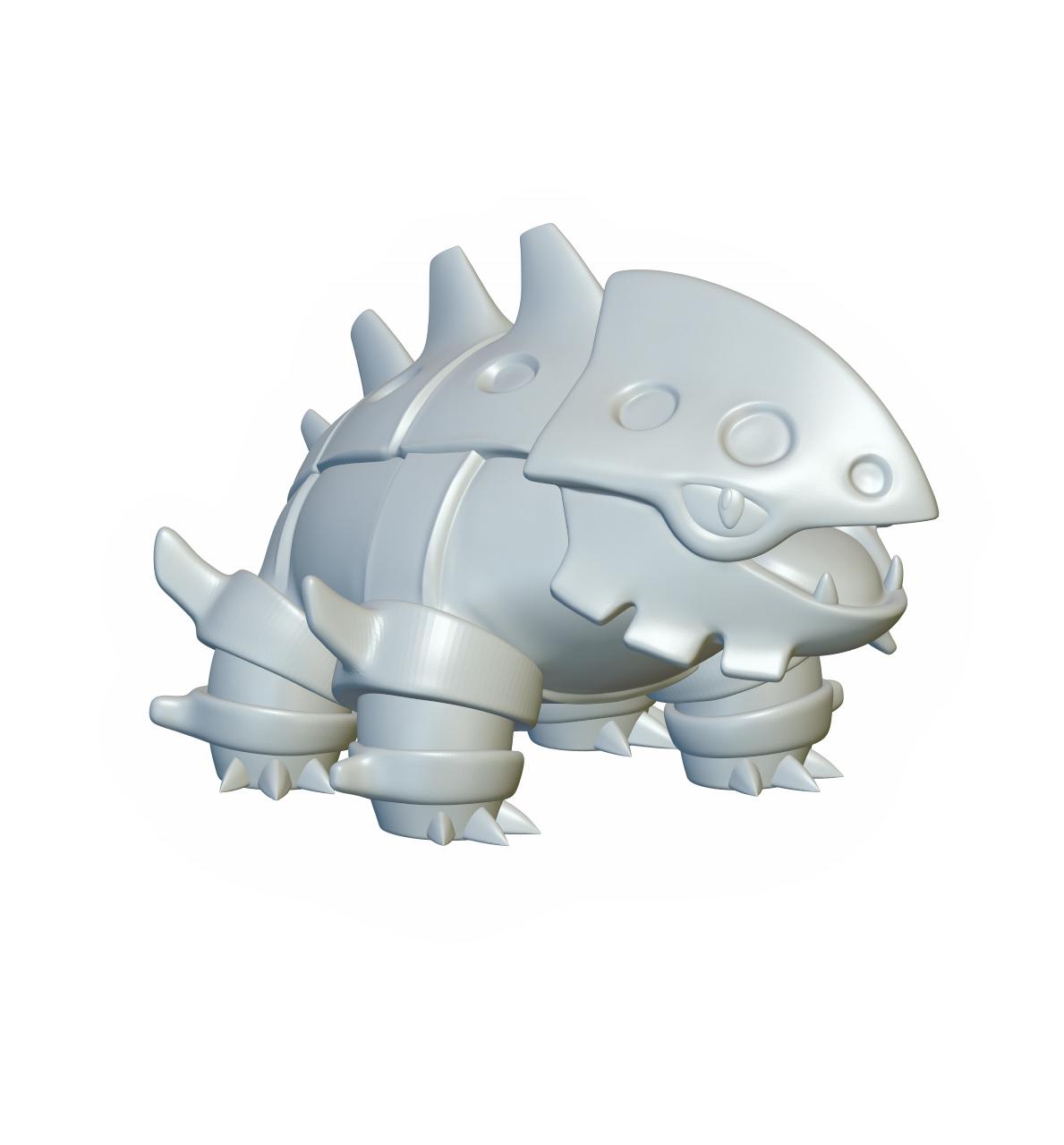 Pokemon Lairon #305 - Optimized for 3D Printing 3d model