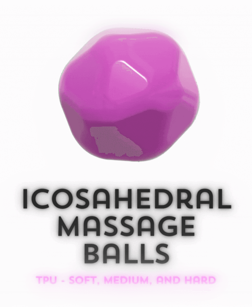 TPU Massage Balls - Soft, Medium, and Hard 3d model