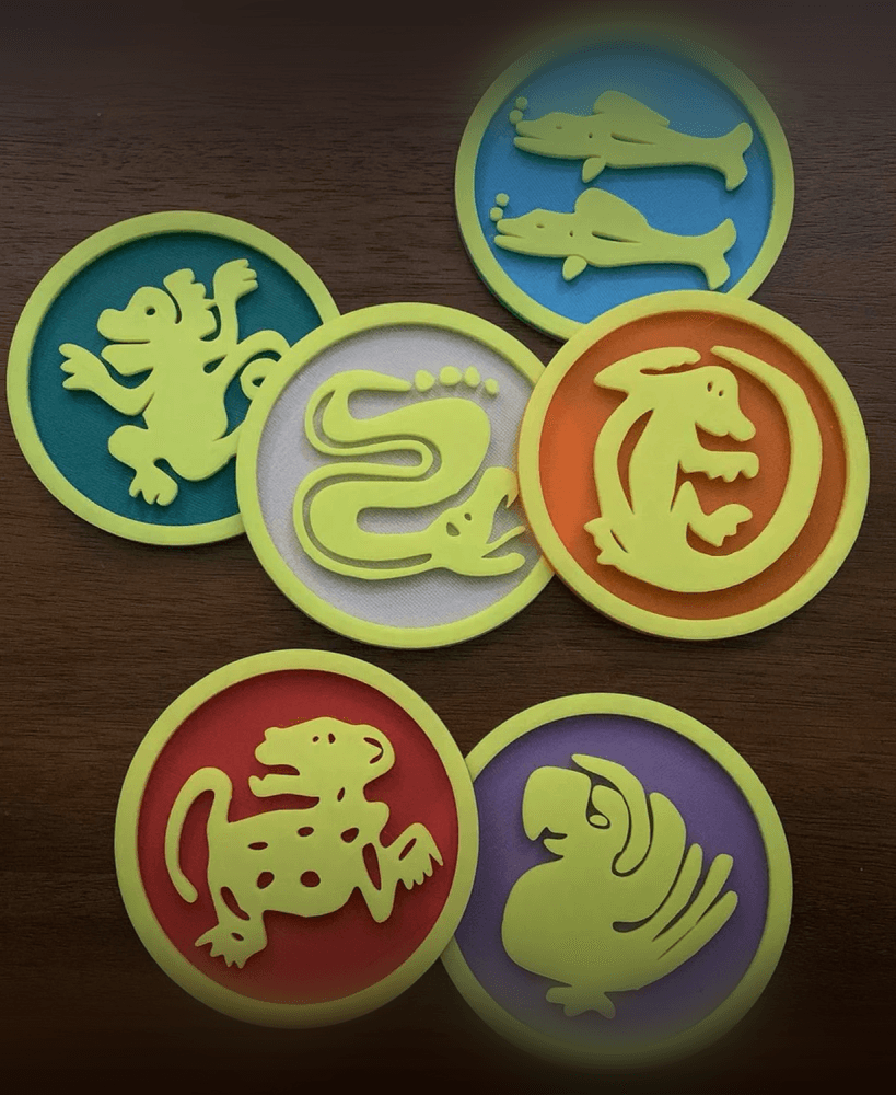 Legends of the Hidden Temple Team Coasters 3d model