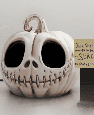 Jack Skellington Pumpkin - SEREV3d 3d model