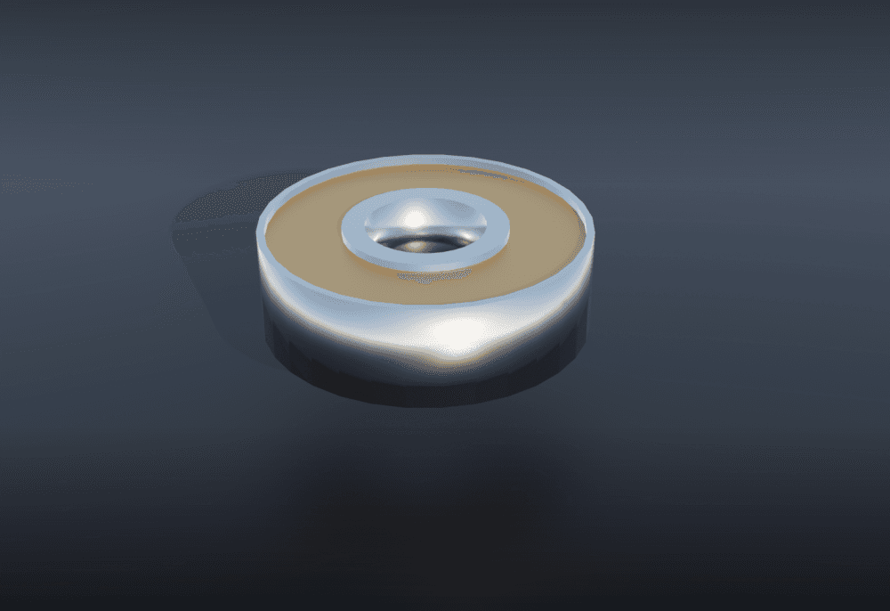 608ZZ bearing object with exact dimensions 3d model