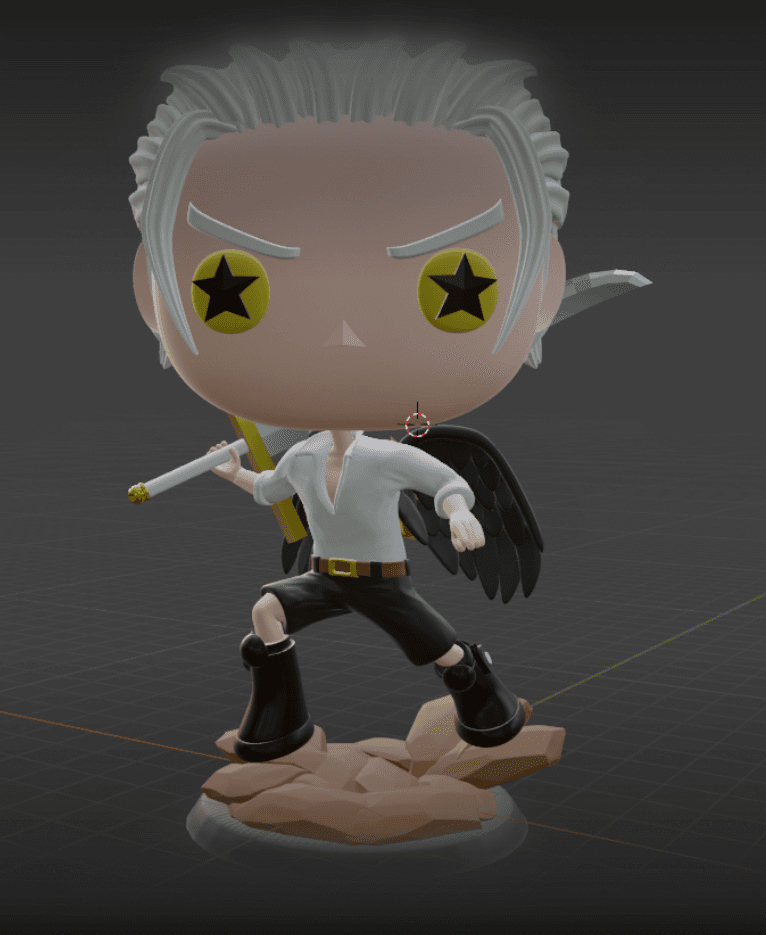 Seraphim Hawk Funko style 3d model