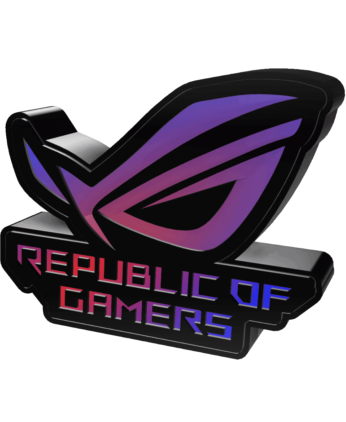 3D Multicolor Lightbox - ROG 3d model