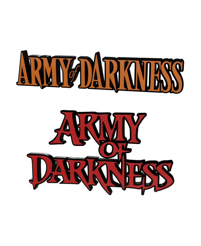 3D MULTICOLOR LOGO/SIGN - Army of Darkness (Two Variations) 3d model