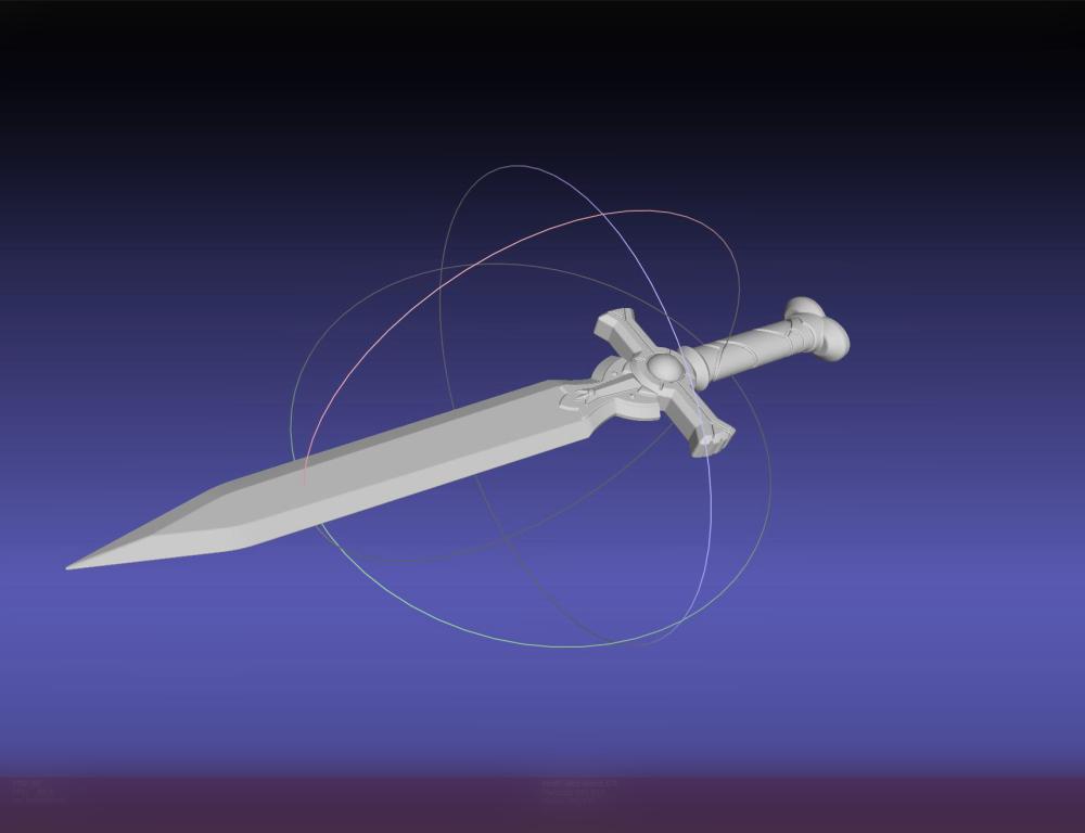 Silica Sword Printable Assembly 3d model