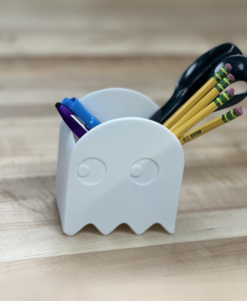 Pac-Man Ghost Pencil Holder 3d model