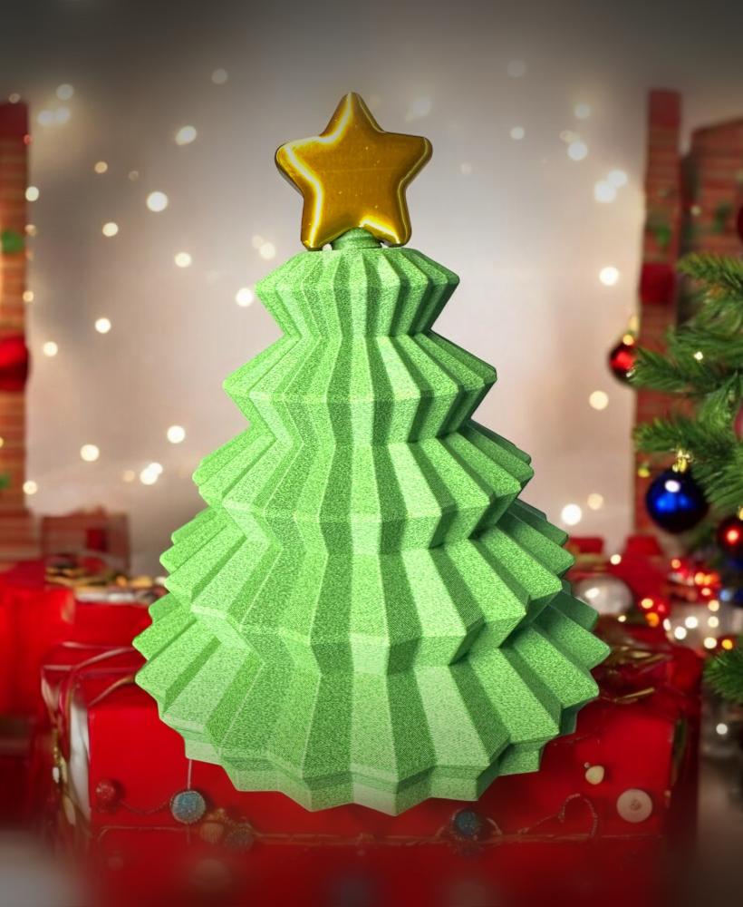 Christmas Tree Stash Container, Xmas, holiday, gift 3d model